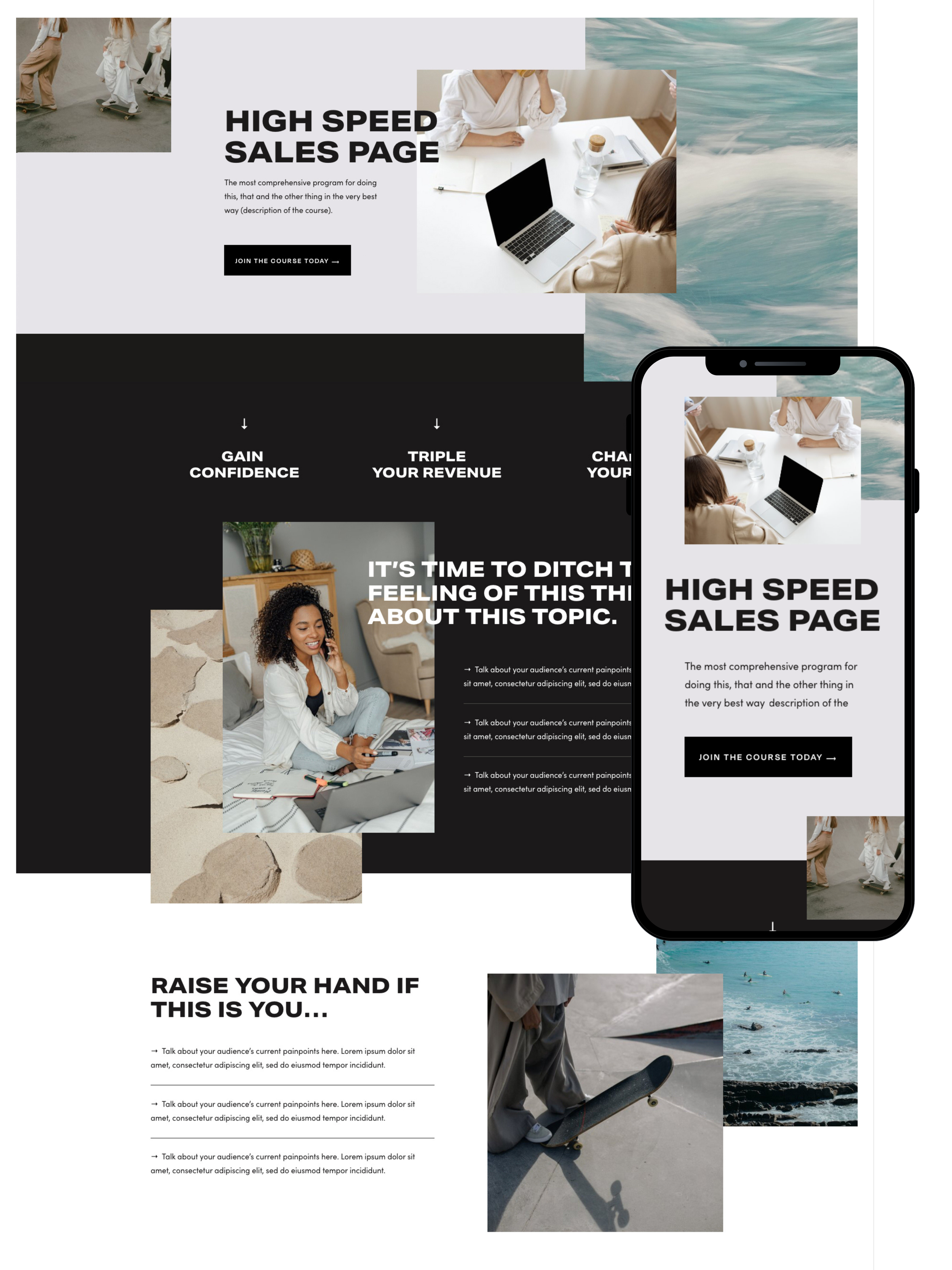 Sales Page Design | Elite Launch Design - Create in Birmingham for Higher Conversions