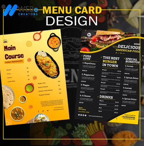Restaurant digital menu board Birmingham menu printing services online food menu design 2026