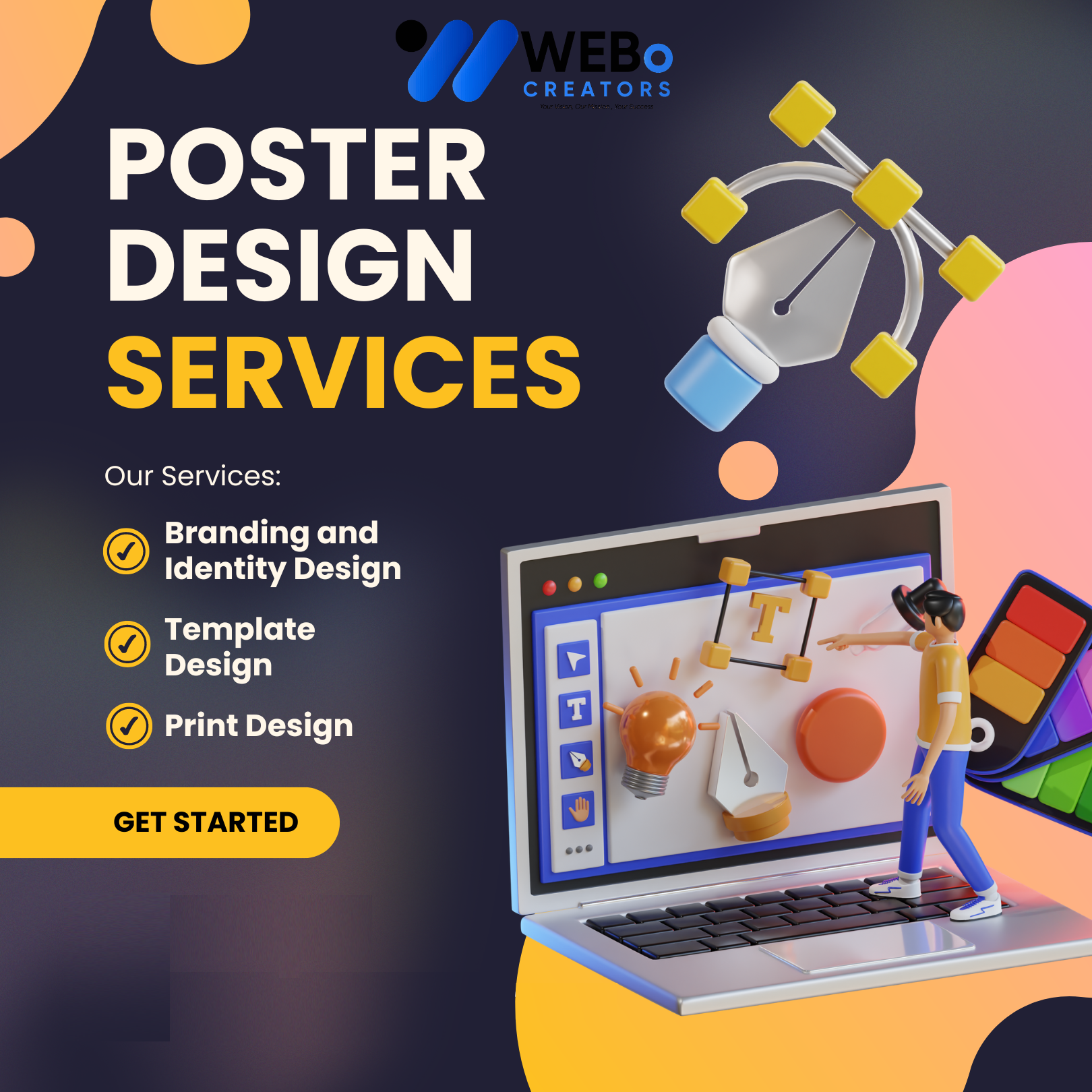 Poster Design Service | Get Powerful Advertising Poster in Birmingham for Business and Events